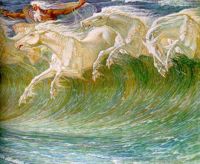 Horses of Neptune by Walter Crane 9 images Art Renewal Center